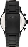 Fossil Men's Nate Quartz Watch, Oversized Stainless Steel Chronograph Watch for Men