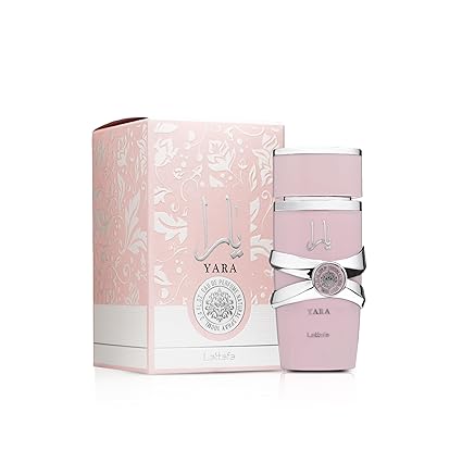 Lattafa Yara - Vanilla, Gourmand, Fruity, Floral - Eau de Parfum Long-Lasting Fragrance for Women, 3.40 Ounce / 100 ml