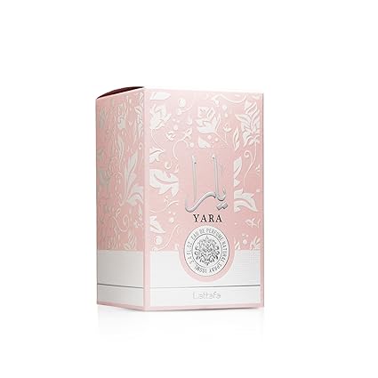 Lattafa Yara - Vanilla, Gourmand, Fruity, Floral - Eau de Parfum Long-Lasting Fragrance for Women, 3.40 Ounce / 100 ml