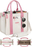 FIORETTO Women’s Canvas Tote Bag Purse with Zipper